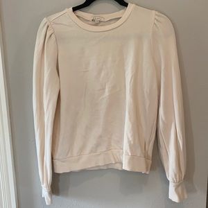 Zoe Puff Sleeve Sweatshirt in Bone by Z Supply